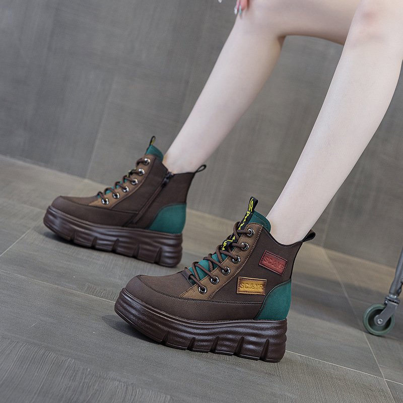 The Ethnic Fashion - Women Platform Boots Winter Fashion Color
