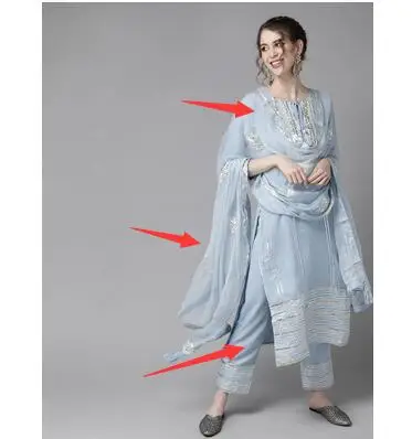 Traditional Indian Punjabi Emb - Salwar Kameez Set review and price