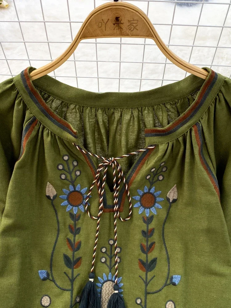 Women Spring Blouse Ethnic Sty - Ethnic Fashion Clothing review and price