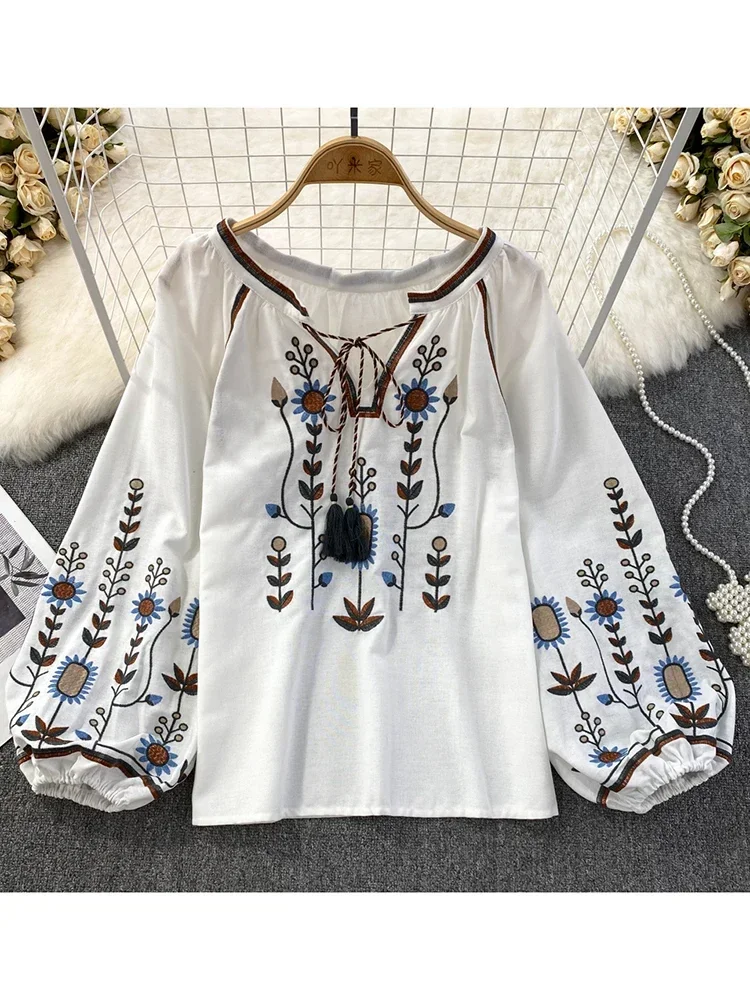 Women Spring Blouse Ethnic Sty - Ethnic Fashion Clothing review and price
