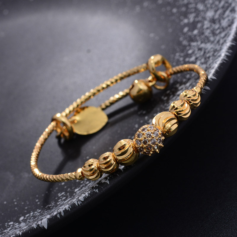 24K 4pcs Ethnic Bead Gold Colo - Ethnic Fashion In Dubai review and price