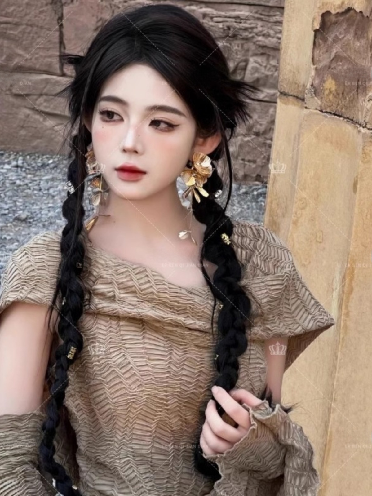 Desert  Themed Long Dress Wome - Ethnic Fashion Clothing review and price