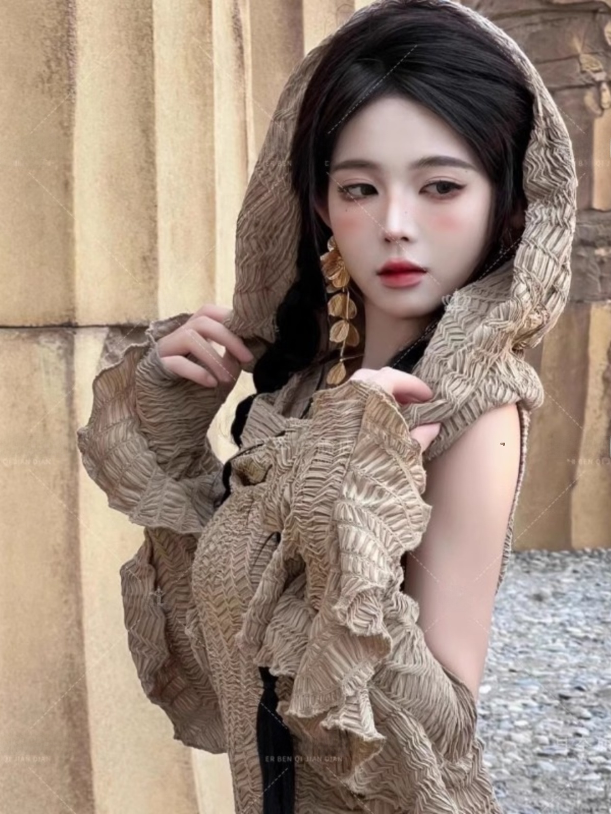 Desert  Themed Long Dress Wome - Ethnic Fashion Clothing review and price