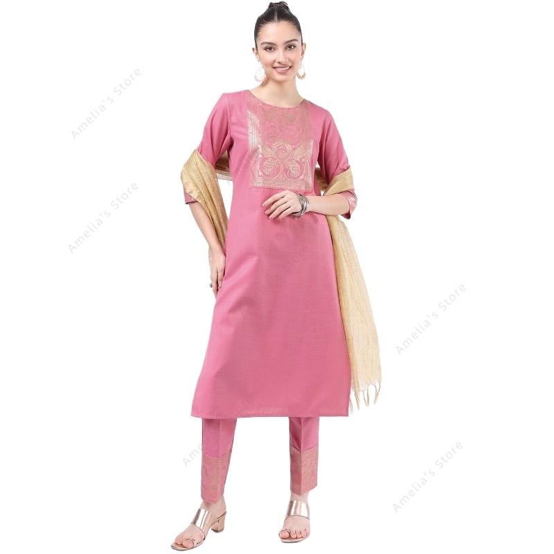 Indian/Pakistani Women's Pink  - Salwar Kameez Set review and price