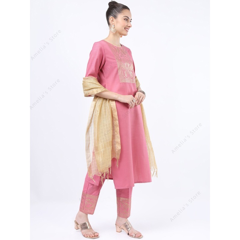 Indian/Pakistani Women's Pink  - Salwar Kameez Set review and price