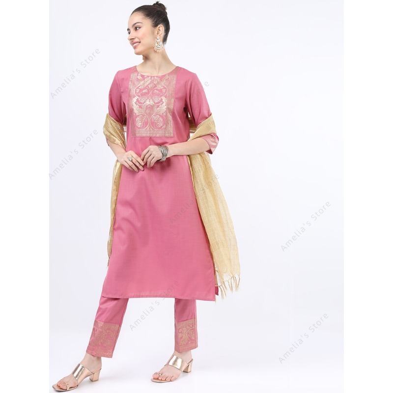 Indian/Pakistani Women's Pink  - Salwar Kameez Set review and price