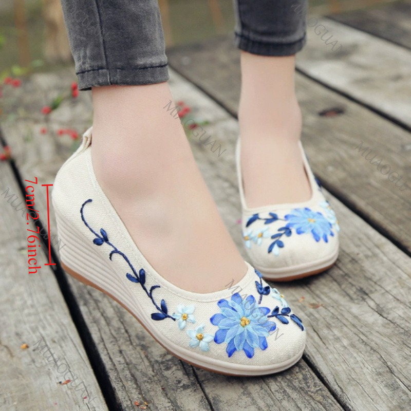 Embroidered Women Comfort Wedg - The Ethnic Fashion review and price
