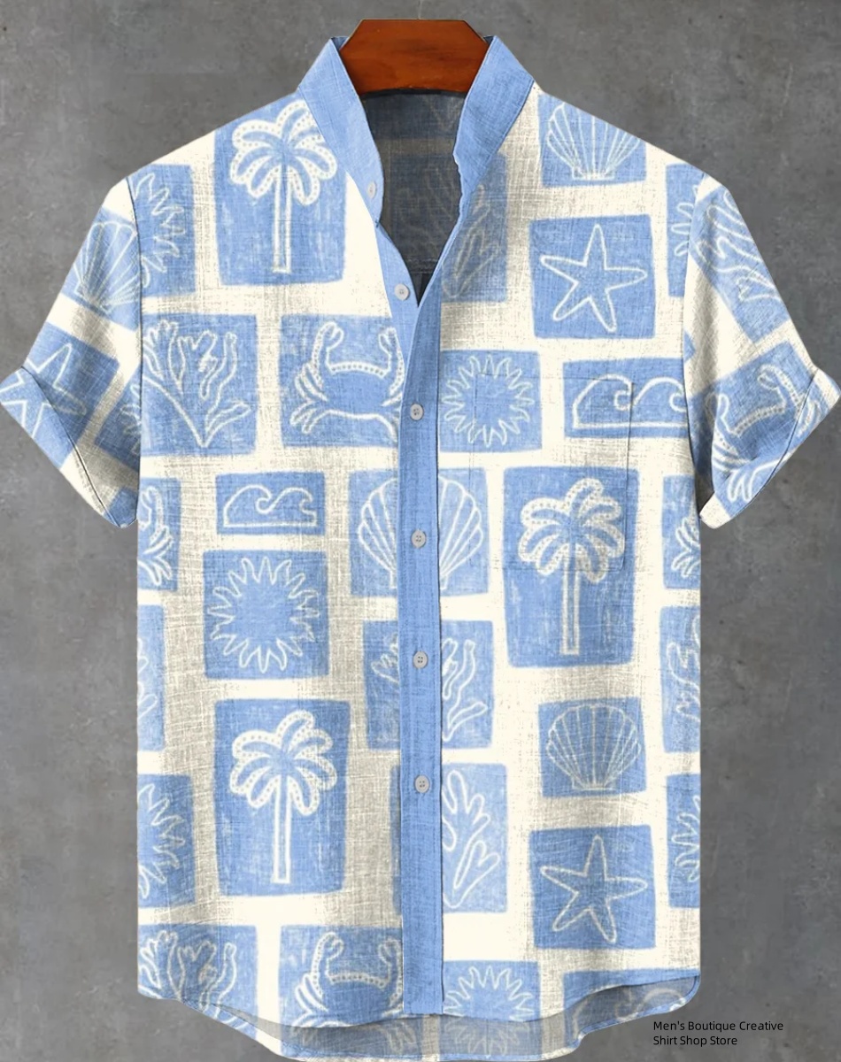 New Linen Men's 3D Ethnic Patt - Ethnic Fast Fashion review and price
