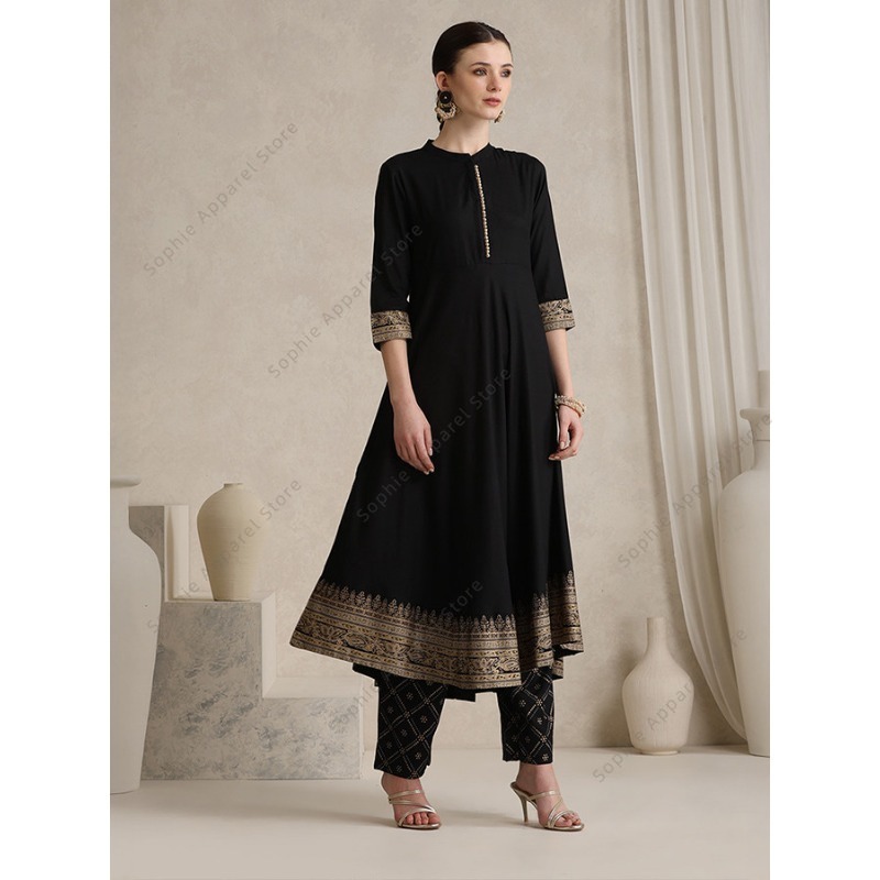 Elegant Black Indian Salwar Ka - Salwar Kameez Set review and price