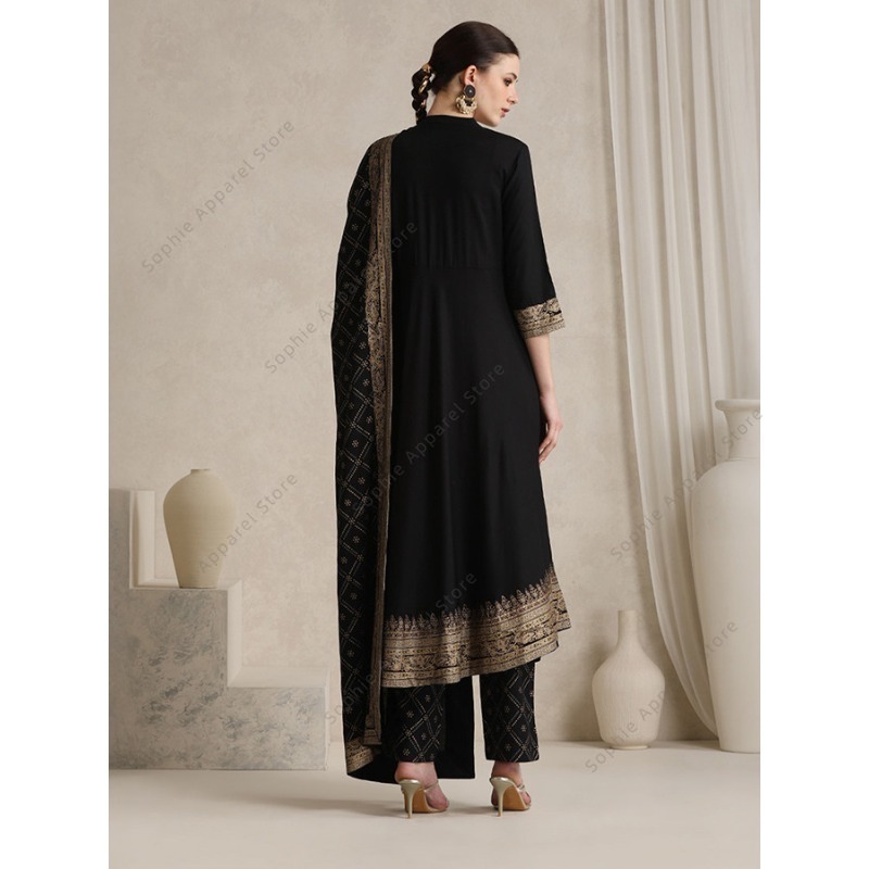 Elegant Black Indian Salwar Ka - Salwar Kameez Set review and price