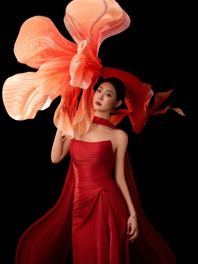 2026 New Year Red Lucky Carp C - Ethnic Fashion Studio review and price
