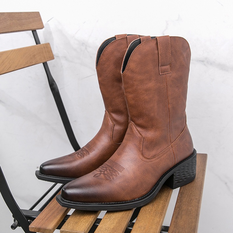 Men Boots Classic Embroidery W - The Ethnic Fashion review and price