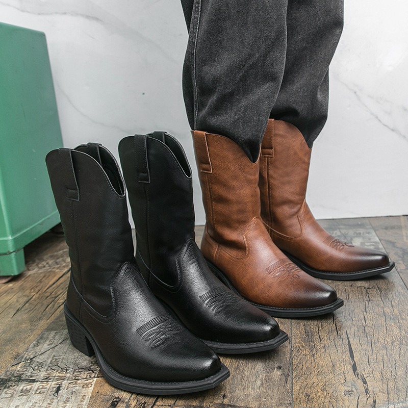 Men Boots Classic Embroidery W - The Ethnic Fashion review and price