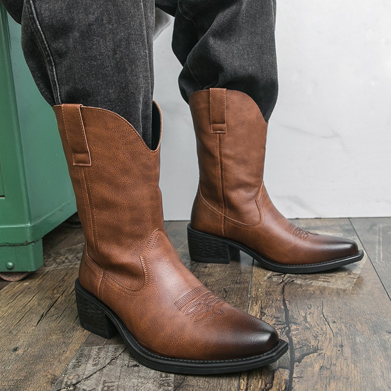 Men Boots Classic Embroidery W - The Ethnic Fashion review and price