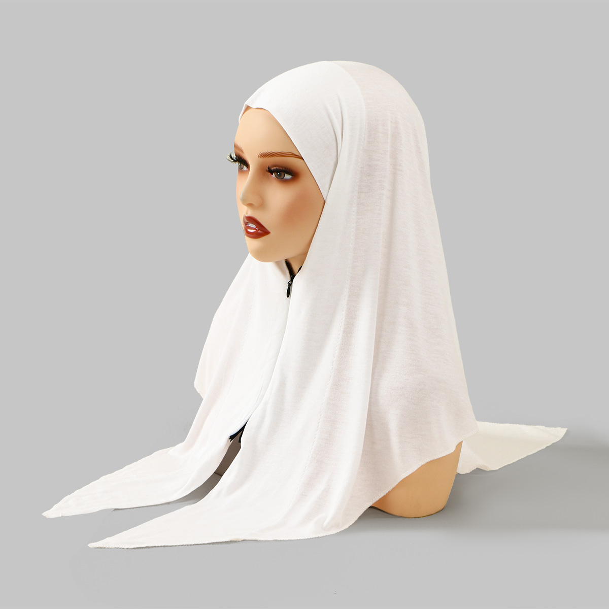 Zipper Design Muslim Hijab Sol - Ethnic Fashion Design review and price