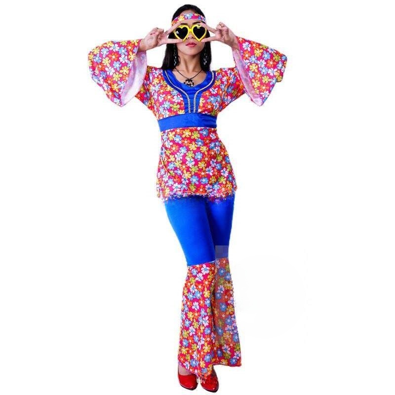 Women's Big Flower Hippie Suit - Ethnic Fashion Clothing review and price